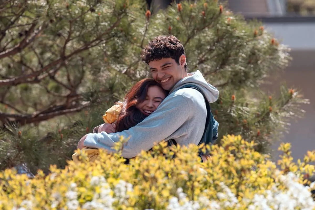 Anna Cathcart and Noah Centineo in 'XO, Kitty' Season 2 having a 'To All the Boys I've Loved Before' reunion