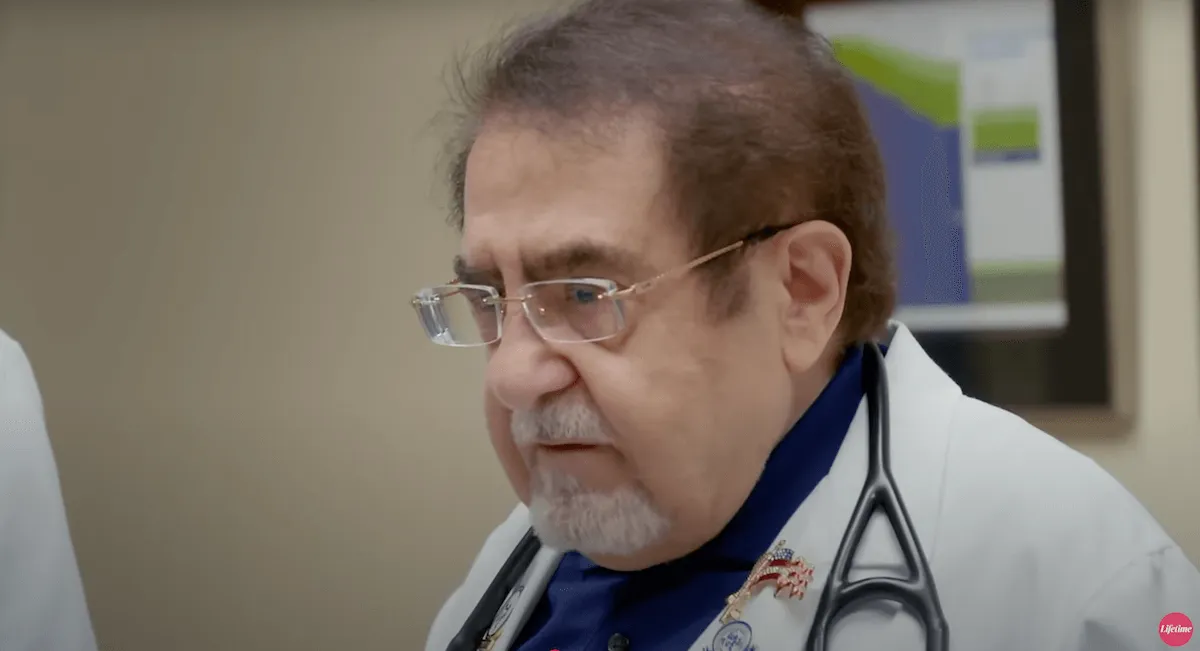 Dr. Now with a stethoscope around his neck on 'The 6000-lb Diaries' on Lifetime