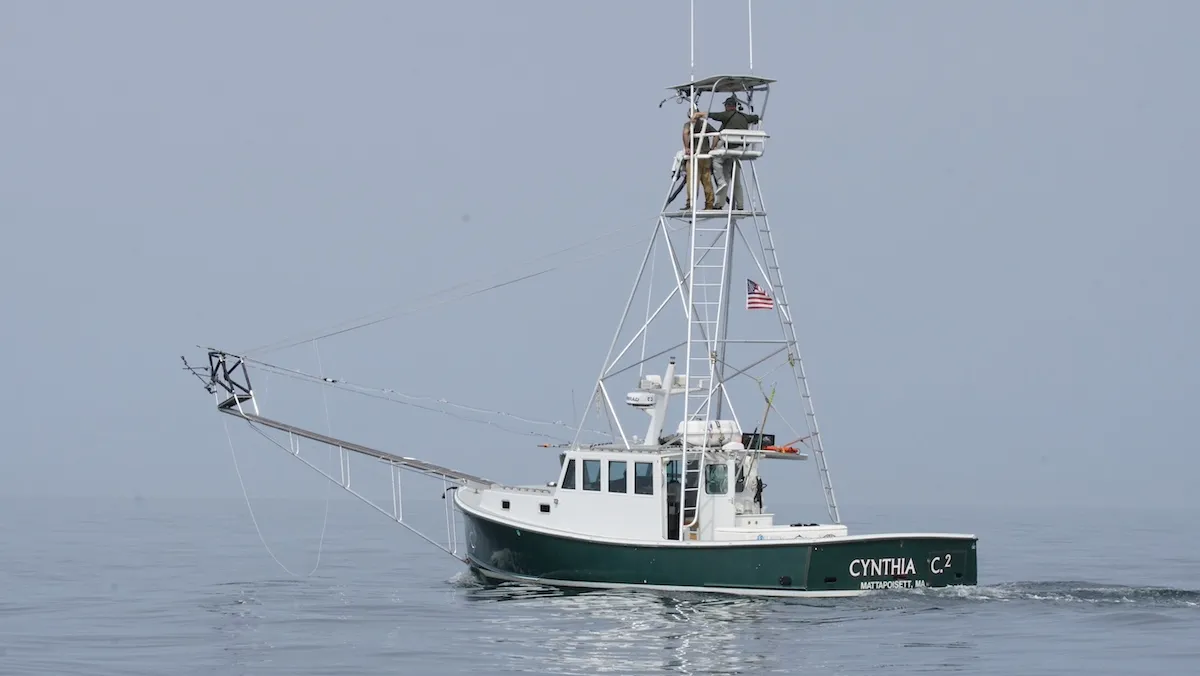 A fishing boat on the water