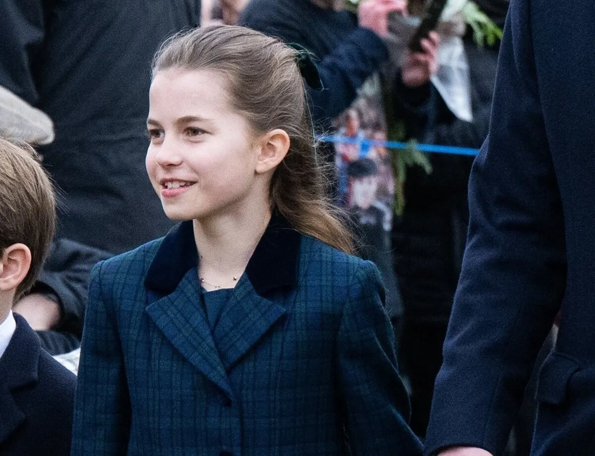 Princess Charlotte attends the Christmas Morning church service at Sandringham