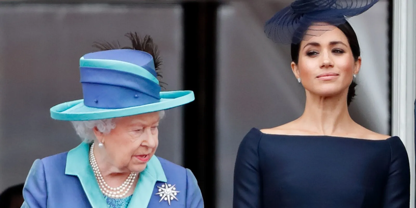 Queen Elizabeth and Meghan Markle photographed in 2018.