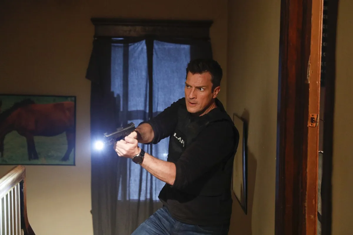 Nathan Fillion playing John Nolan in an episode of 'The Rookie'.